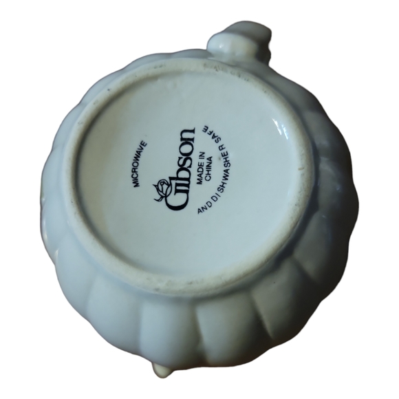 Vtg Roseland By GIBSON DESIGNS Coffee Tea Creamer Pitcher Stoneware - Picture 5 of 6